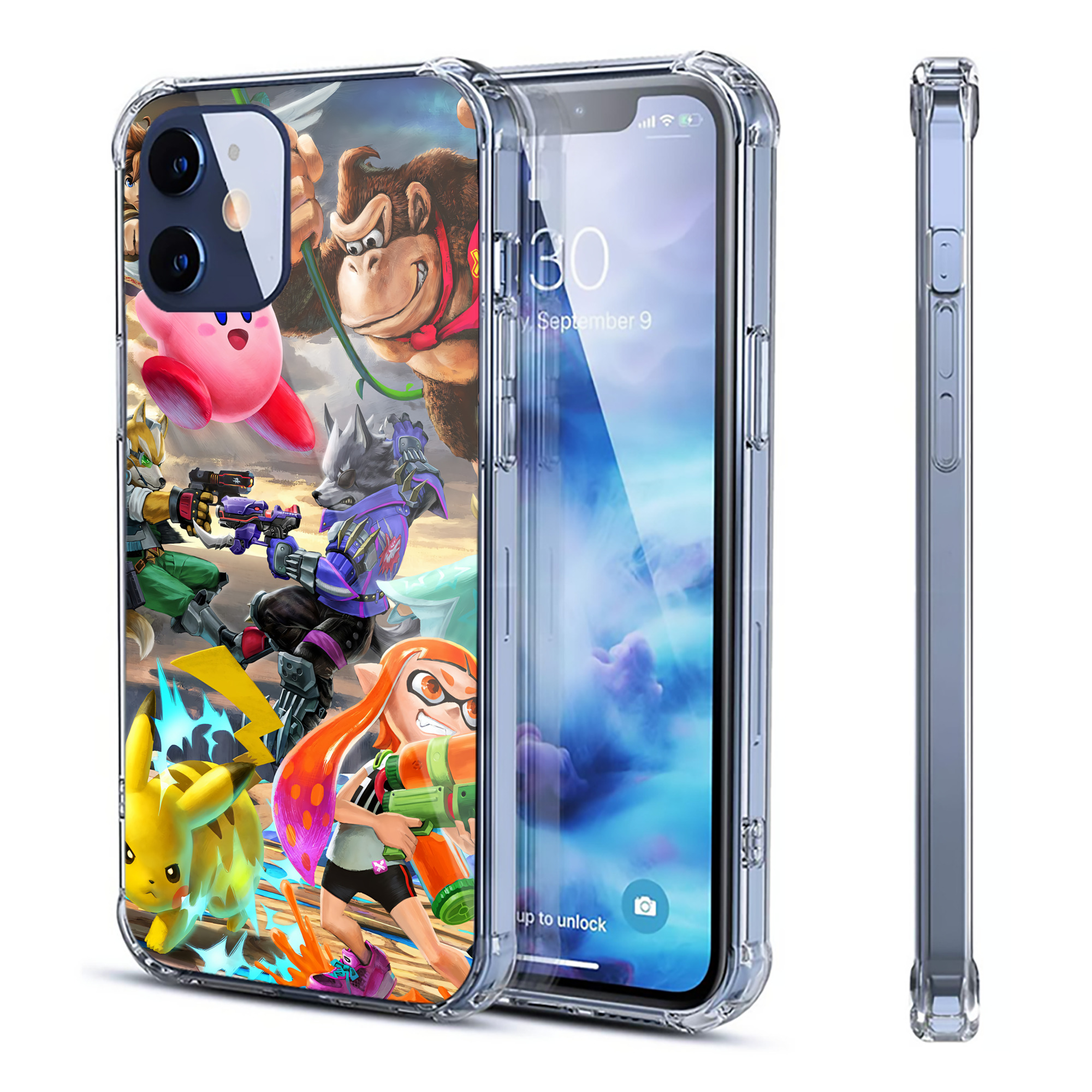 （画像用） ポケットモンスター Pokémon 【iPhone 12シリーズ対応】透明スマホケース（クリアソフトケース）